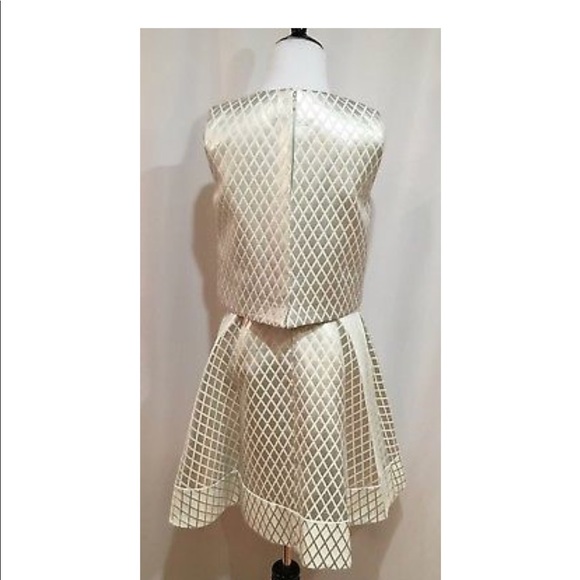 Erin Fetherston Birdie Silver Ivory Dress - Picture 7 of 10